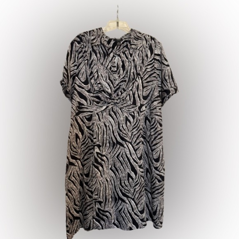 Alfani Black and White Patterned Dress